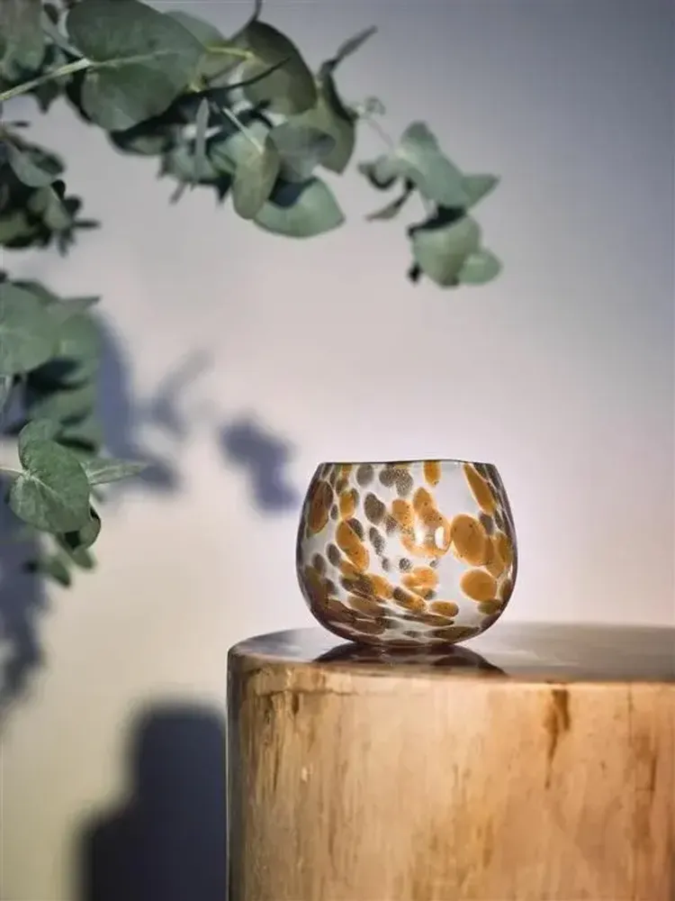 Decorative objects - Glass candle holder SNOWFLAKES - CFOC