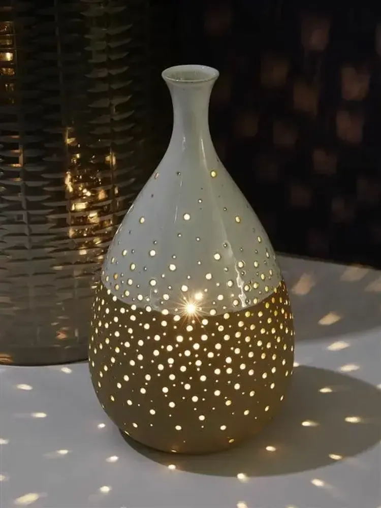 Lampes à poser - Lampe à poser en porcelaine CELESTE - CFOC