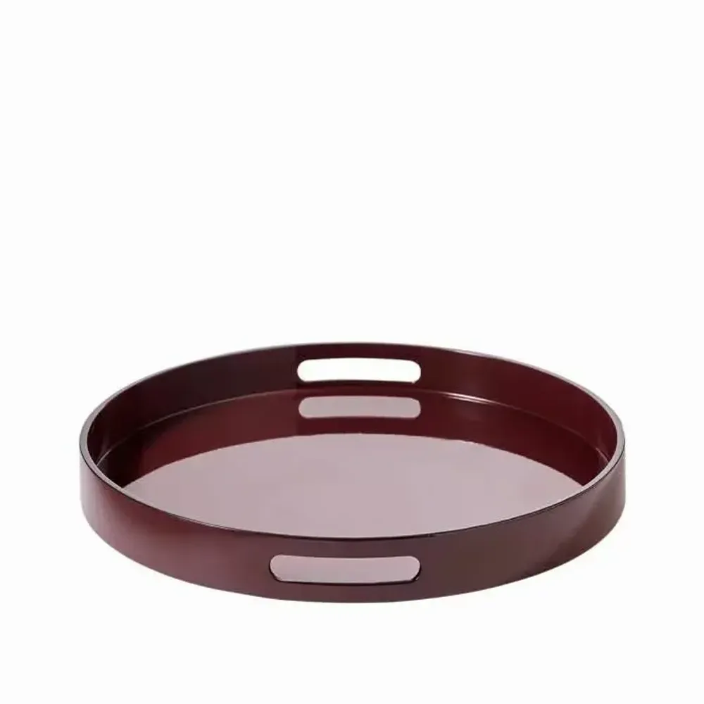 Trays - SIGNATURE round lacquer tray - CFOC