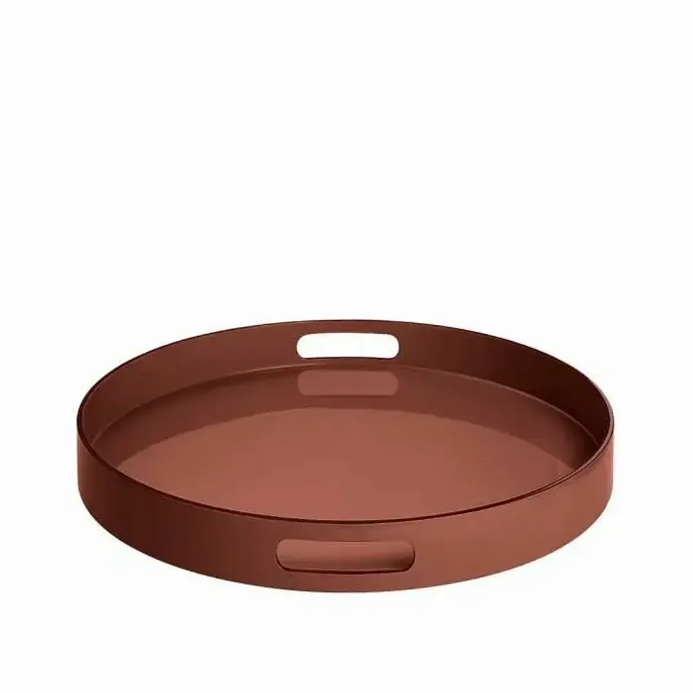 Trays - SIGNATURE round lacquer tray - CFOC