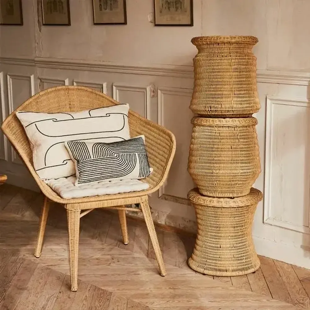 Coussins - Coussin en coton brodé DORI - CFOC