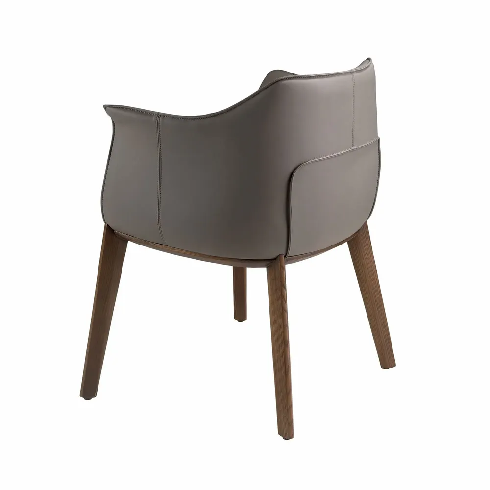 Chairs - Grey leatherette chair - ANGEL CERDÁ