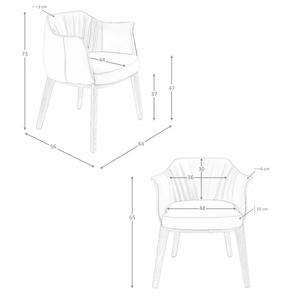 Chairs - Grey leatherette chair - ANGEL CERDÁ