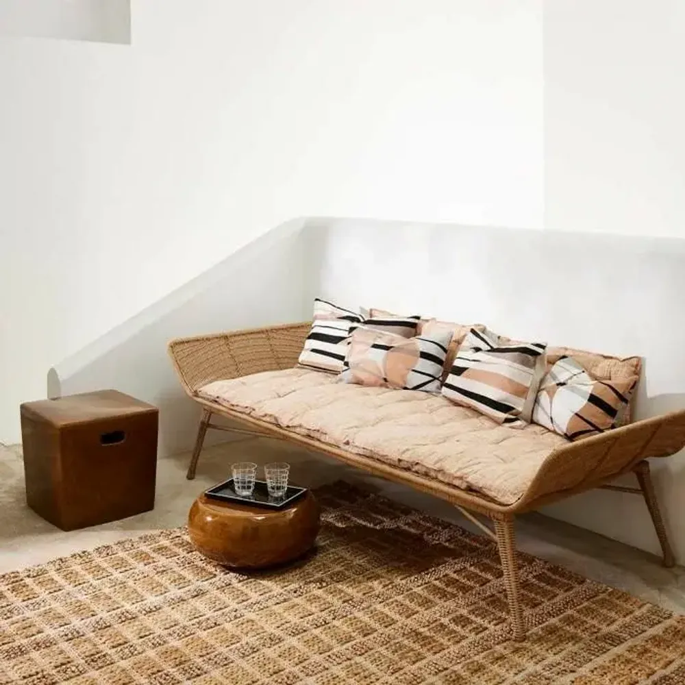 Tapis design - Tapis en fibre de jute et coton ASSAM - CFOC