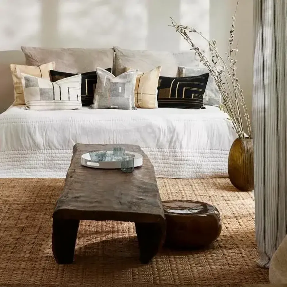 Tapis design - Tapis en fibre de jute et coton ASSAM - CFOC