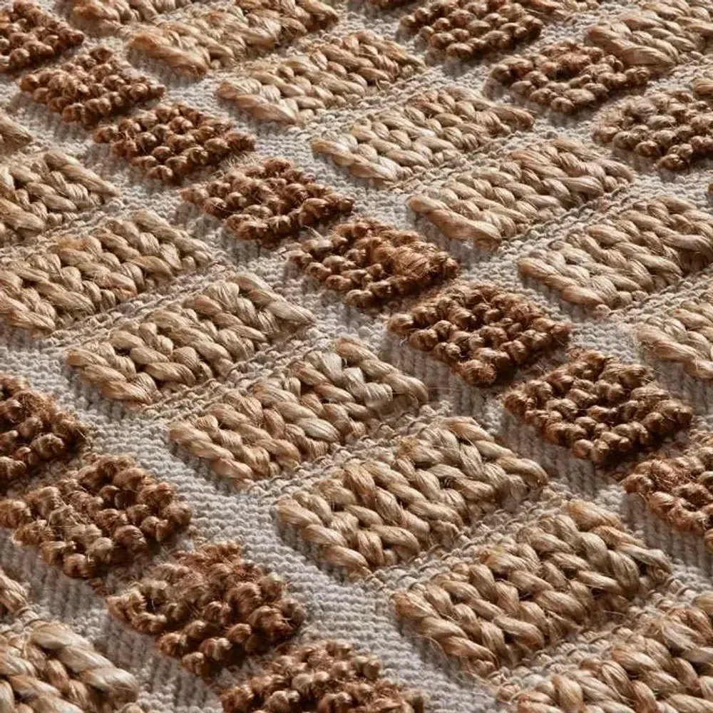 Tapis design - Tapis en fibre de jute et coton ASSAM - CFOC