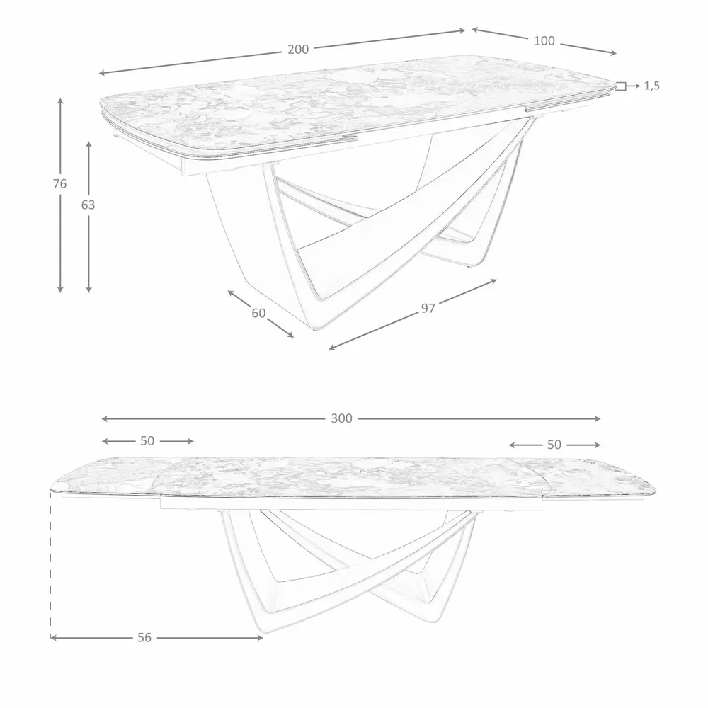 Dining Tables - Oval extending dining table oval barrel porcelain marble and taupe met - ANGEL CERDÁ