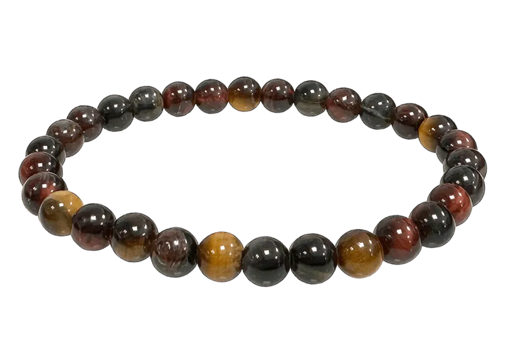Bracelets - Multicolor Tiger Eye Bracelet A beads 6mm - ARABESK