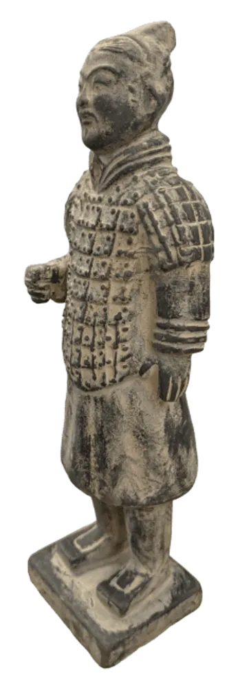 Sculptures, statuettes and miniatures - Black Warriors Statue with Armor in Terracotta 22cm - ARABESK