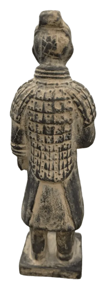 Sculptures, statuettes and miniatures - Black Warriors Statue with Armor in Terracotta 22cm - ARABESK