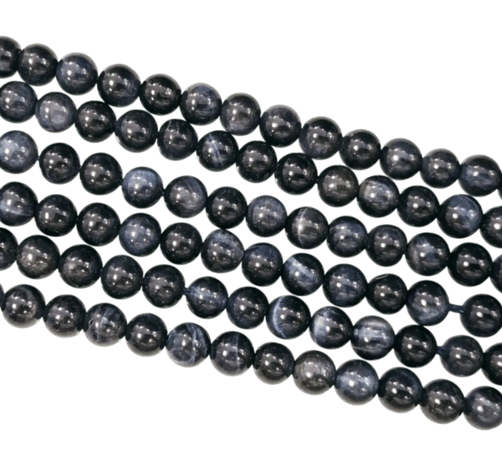 Bijoux - Oeil de Faucon AA perles 6mm sur fil 40cm - ARABESK