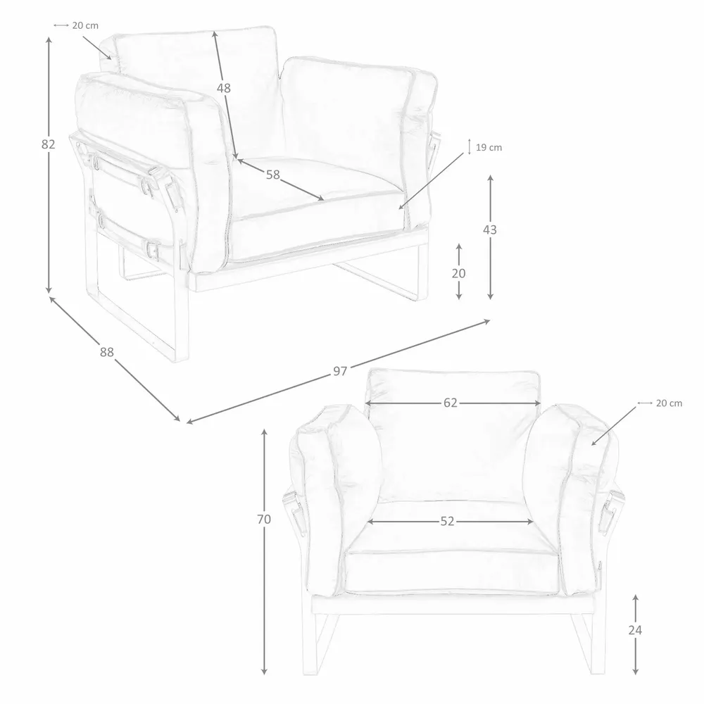 Fauteuils - Fauteuil en cuir camel - ANGEL CERDÁ