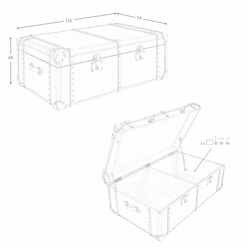 Coffrets et boîtes - Coffre en cuir marron - ANGEL CERDÁ