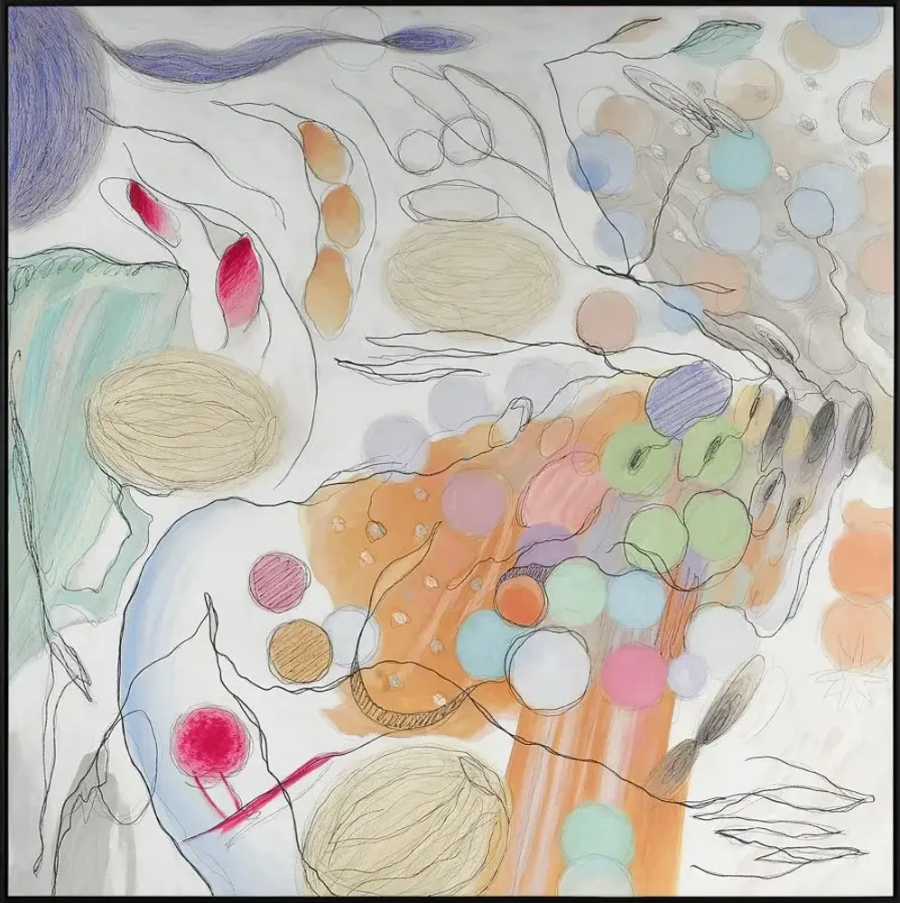 Services - 'Nagoya' - Œuvre Originale - 150x150cm - PERSPECTIVA 10