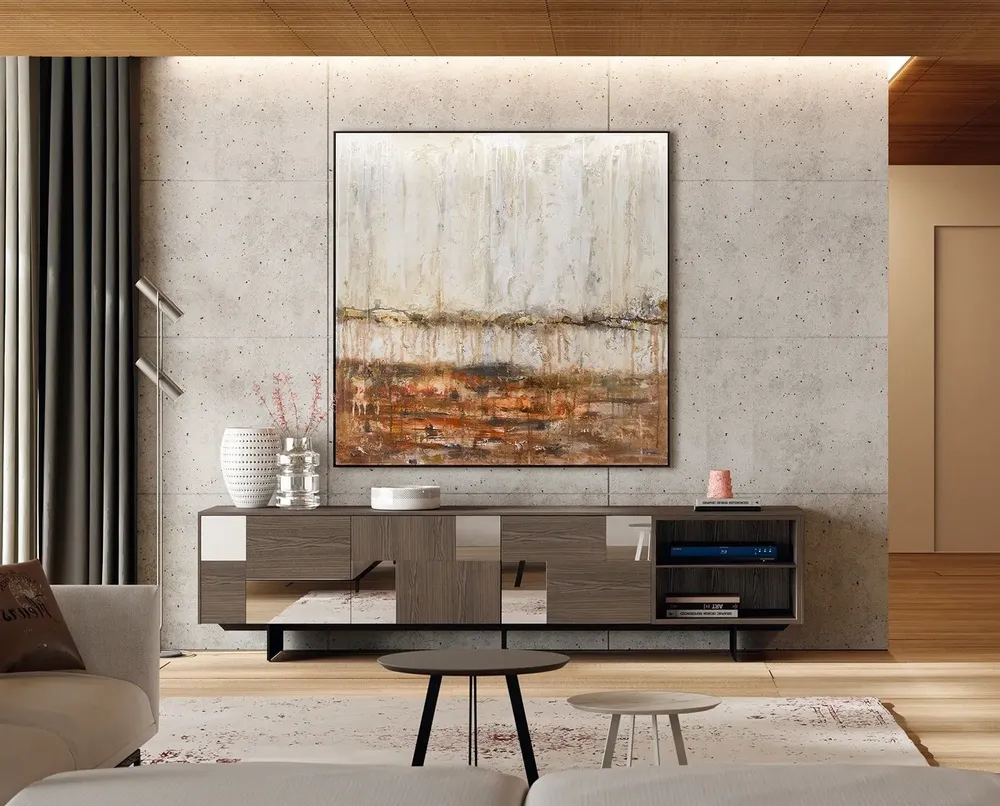 Services - 'Aruba' - Original Painting - 130x130cm - PERSPECTIVA 10