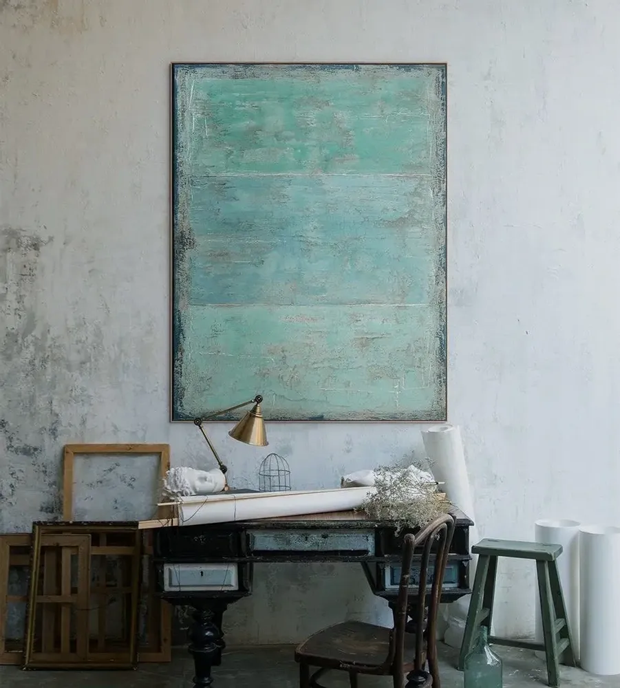 Services - 'Salamina' - Œuvre Originale - 130x170 cm - PERSPECTIVA 10