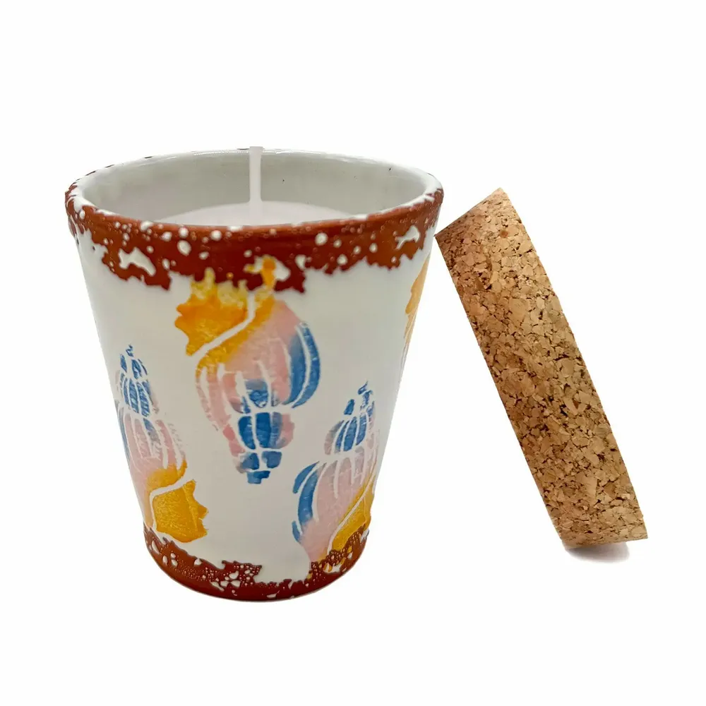 Candles - summer shells ceramic scented candle size S - WAX DESIGN - BARCELONA