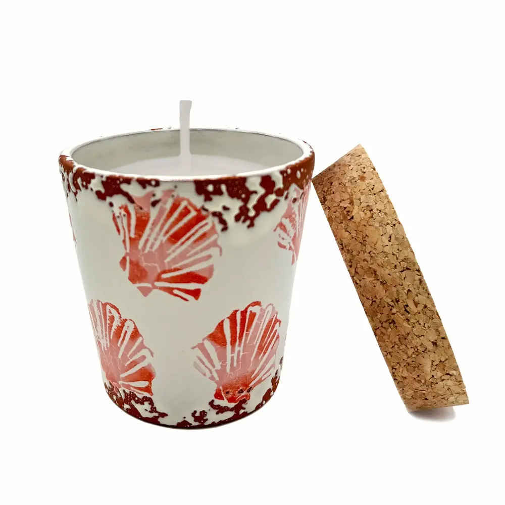 Candles - summer shells ceramic scented candle size M - WAX DESIGN - BARCELONA