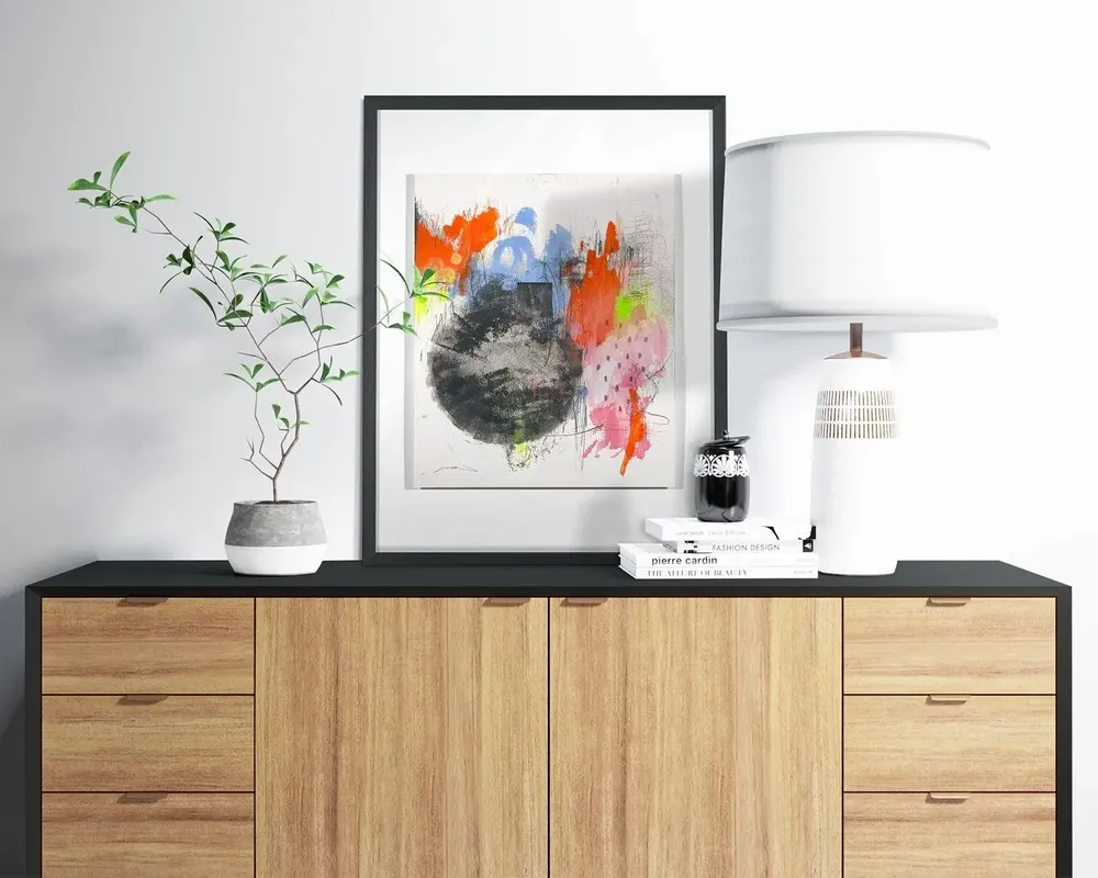 Services - 'Pigmento 02' - Œuvre Originale - 60x80 cm - PERSPECTIVA 10