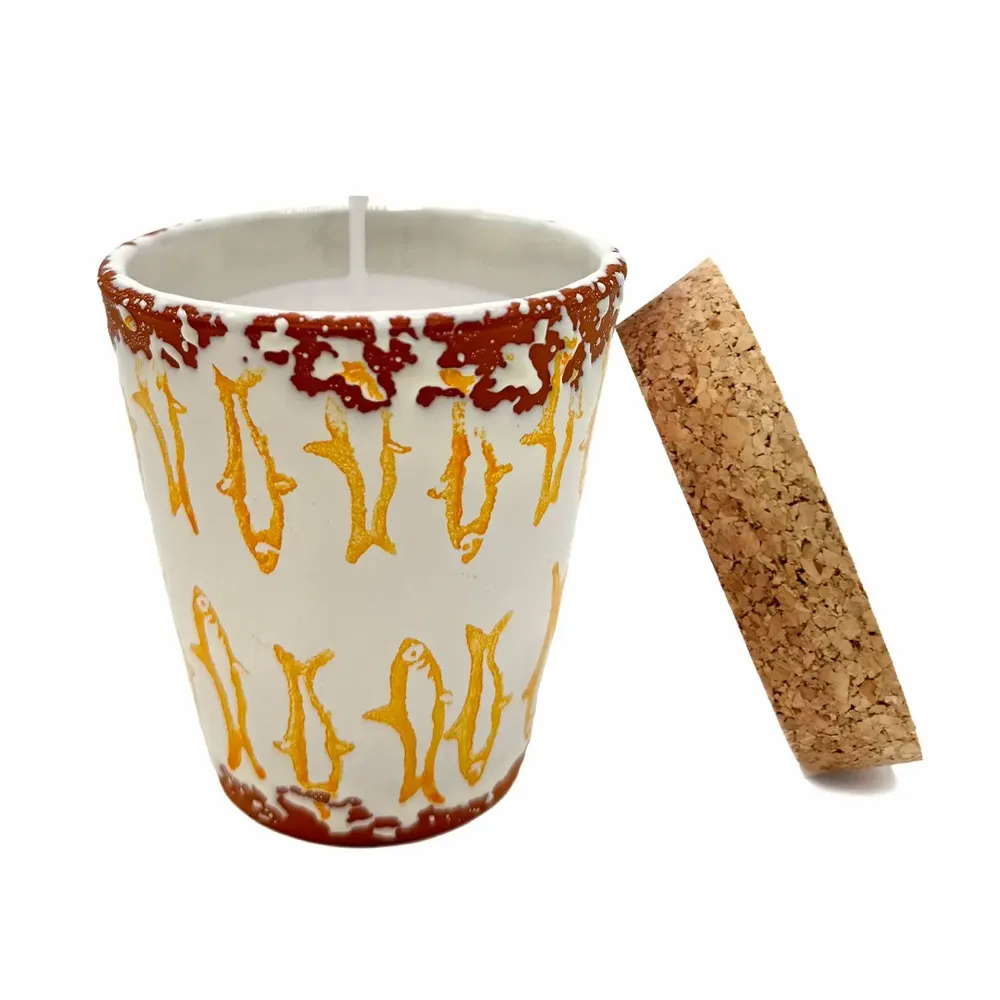 Bougies - Bougie parfumée poisson en céramique taille S - WAX DESIGN - BARCELONA
