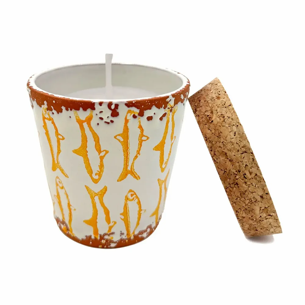 Bougies - Bougie parfumée poisson en céramique taille M - WAX DESIGN - BARCELONA