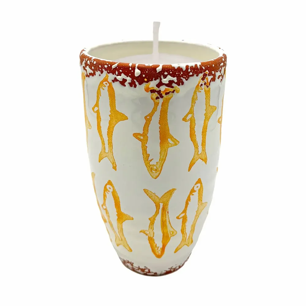 Candles - Ceraminc fish scented candle size XL - WAX DESIGN - BARCELONA