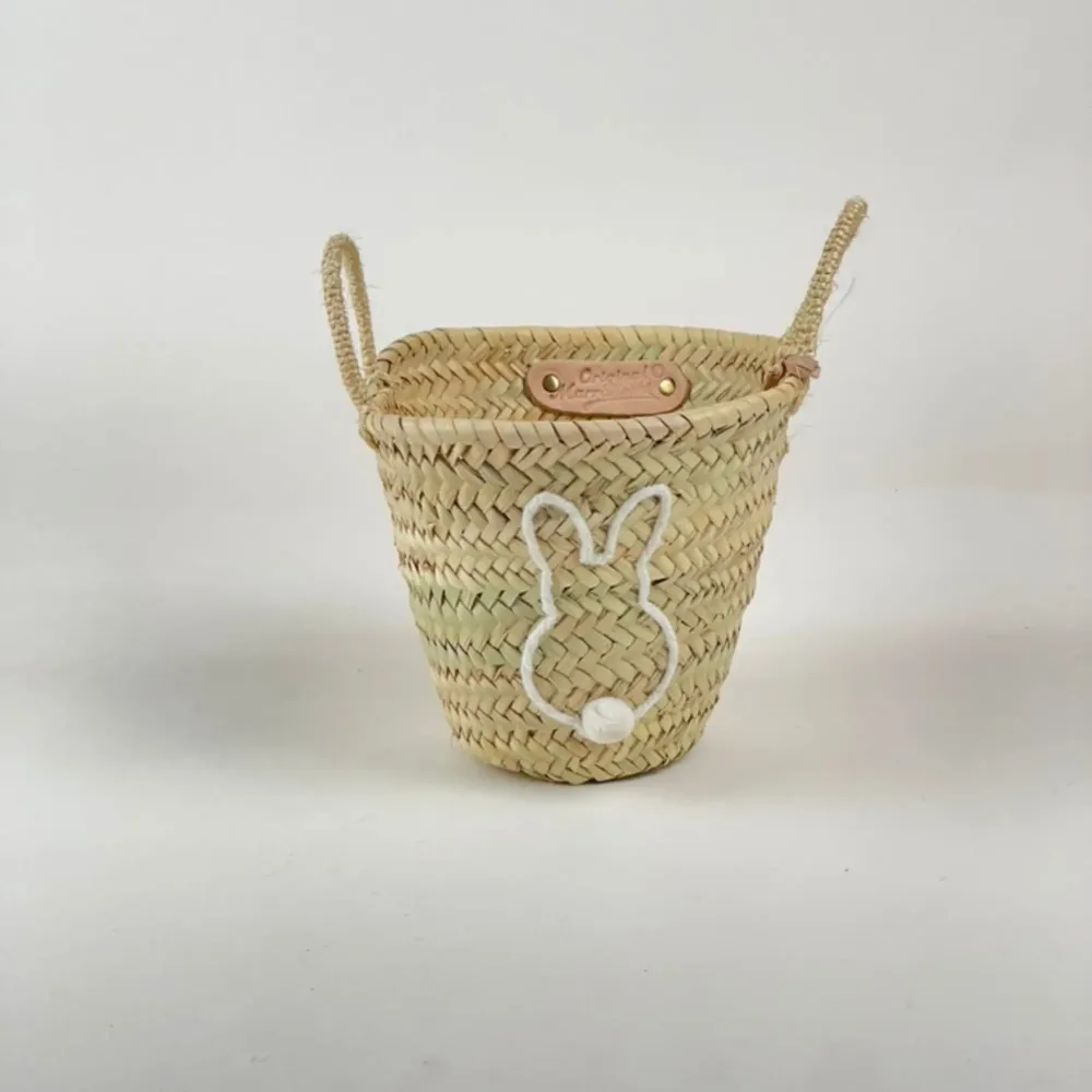 Children's party decorations - Personalized Easter Basket - Hand Embroidered, Unique for You - ORIGINAL MARRAKECH