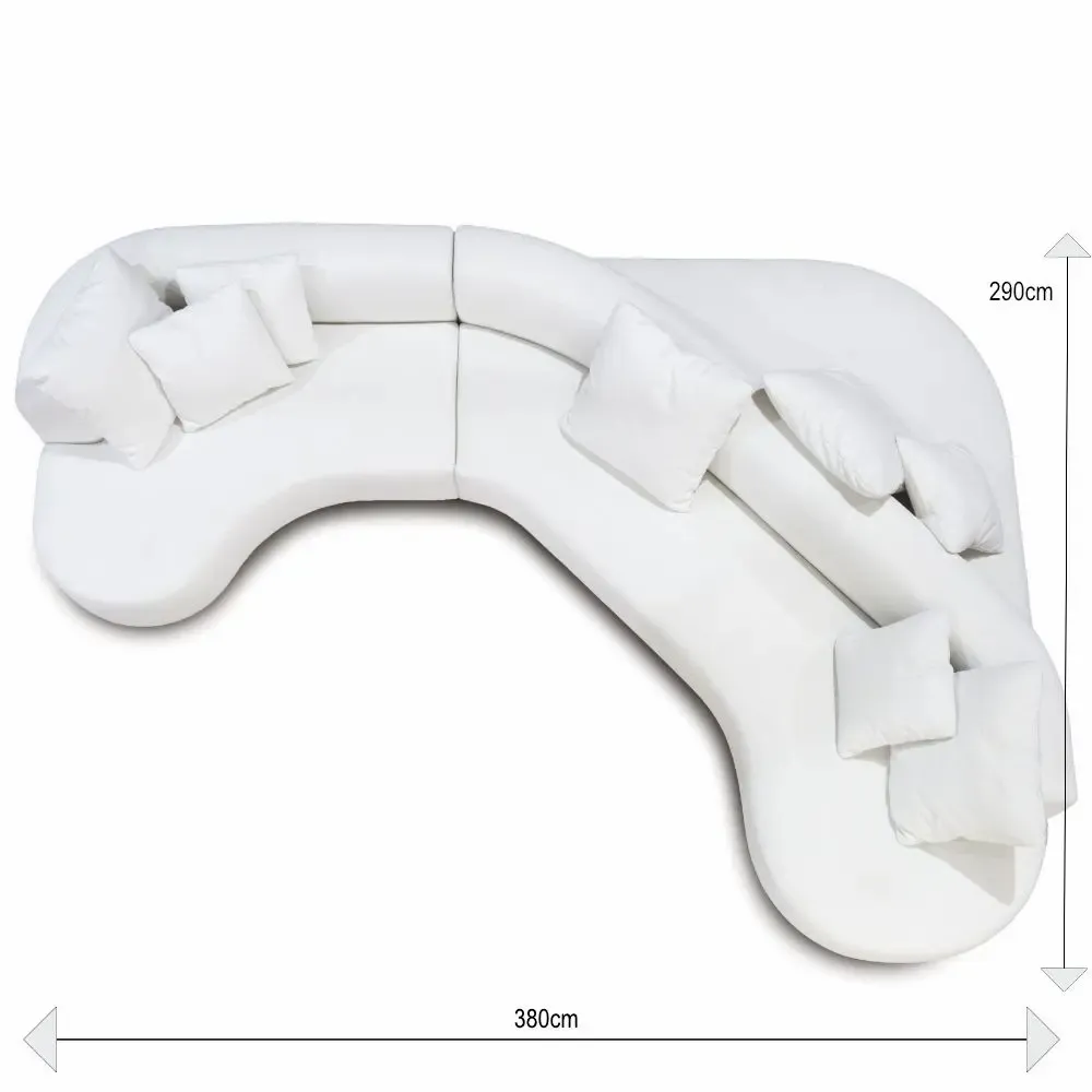 Canapés pour collectivités - Lab Organic Gamma | Canapé incurvé double face, 100 % sur mesure - CREARTE COLLECTIONS