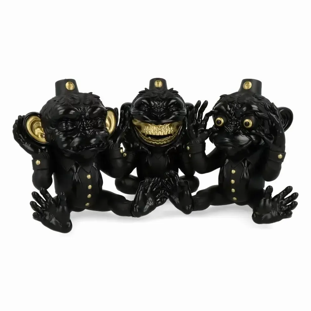 Sculptures, statuettes and miniatures - More Evil Monkeys - Black - Set - ARTOYZ