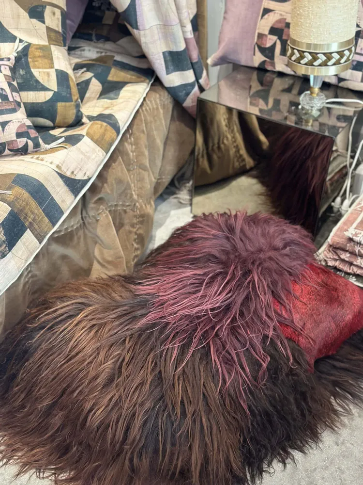 Rugs - Rock Fire Heart cushion creation by Carine Boxy - JOLI JOUR PARIS