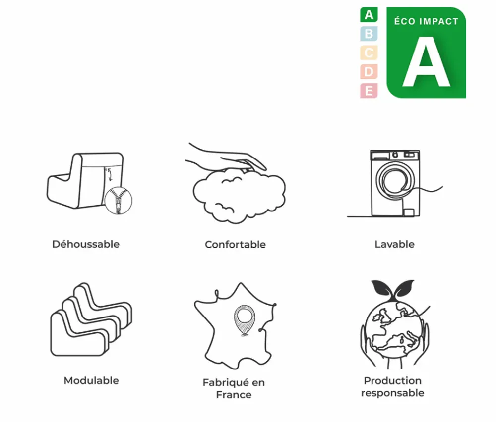 Canapés - Chauffeuse Pop Ocre - Maison Jeudi x Joli Jour Paris - JOLI JOUR PARIS