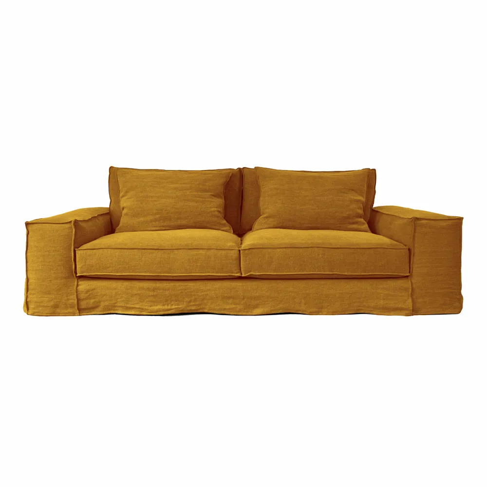 Sofas - Golden ochre Portobello sofa - 3 seats - JOLI JOUR PARIS
