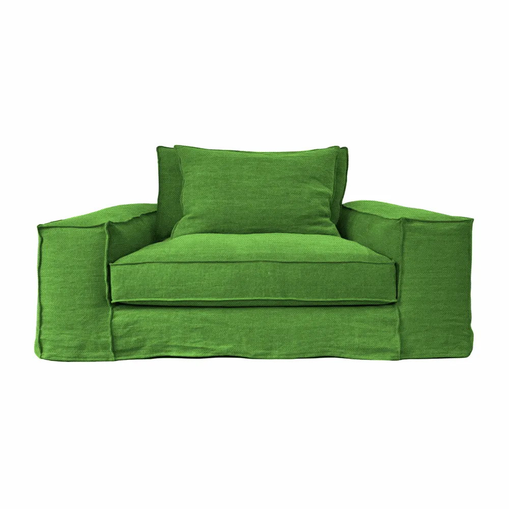 Canapés - Canapé Portobello vert gazon - 1 place - JOLI JOUR PARIS