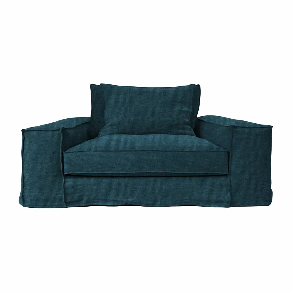 Canapés - Canapé Portobello bleu océan - 1 place - JOLI JOUR PARIS