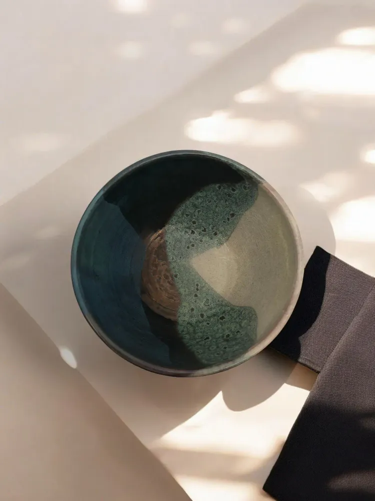 Platter and bowls - Thaly Bowl – Handmade Ceramic with Unique glazed colors - food safe - MAISON ZOE