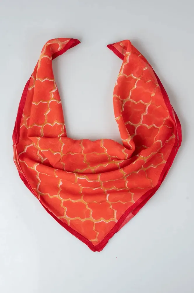 Sarongs - Red & Gold Bandana - KORES ACCESSORIES