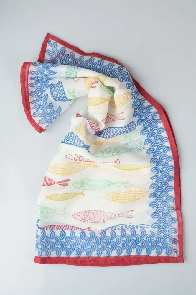 Sarongs - Color Fish Bandana - KORES ACCESSORIES