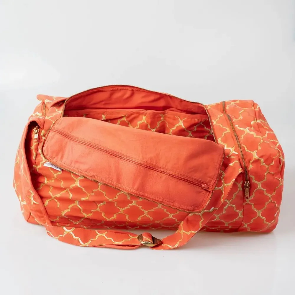 Bags and totes - Red & Gold Travel Bag - KORES ACCESSORIES