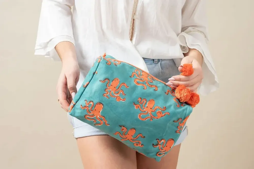 Bags and totes - Blue Octopus Toiletry Bag - KORES ACCESSORIES