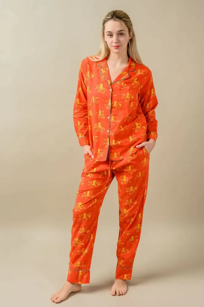 Homewear - Red Octopus Pajama - KORES ACCESSORIES