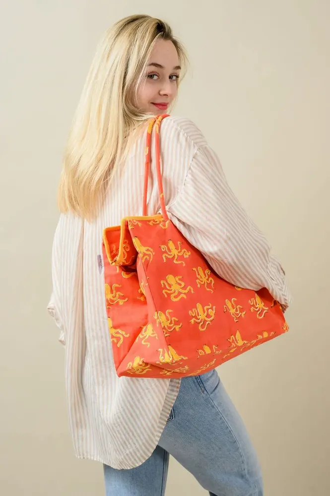 Sacs et cabas - Red Octopus HandBag Reversible - KORES ACCESSORIES