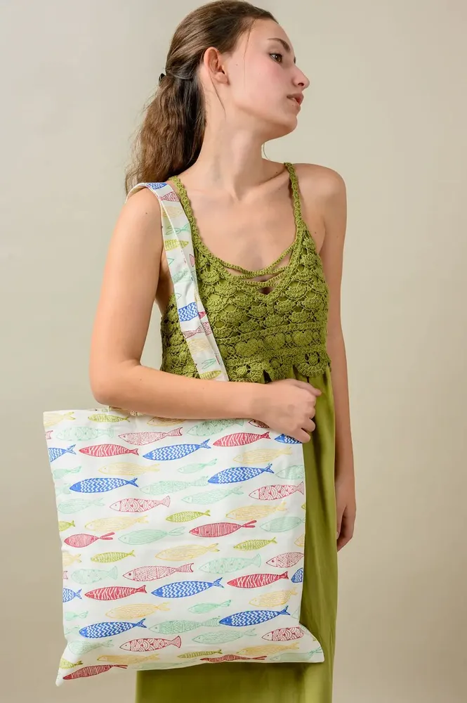 Sacs et cabas - Color Fish Tote Bag - KORES ACCESSORIES