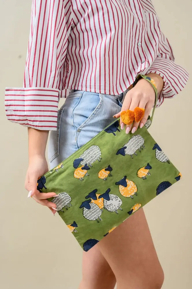 Bags and totes - Sheep Wristlet Bag - KORES ACCESSORIES