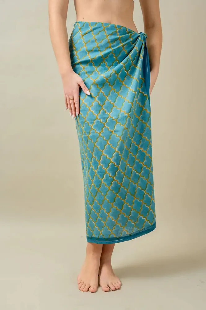 Foulards et écharpes - Blue & Gold Scarf - KORES ACCESSORIES