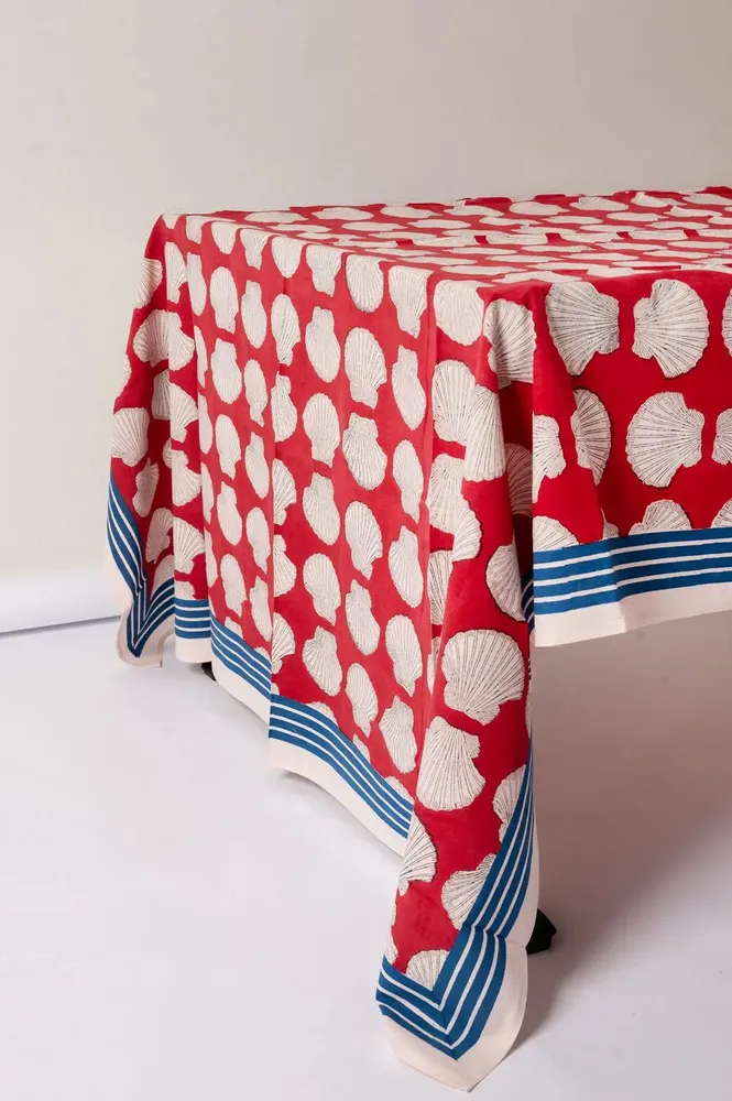 Homewear - White Shell Tablecloth - KORES ACCESSORIES