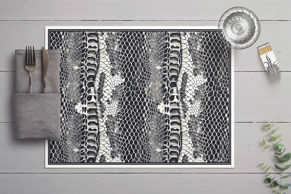 Sets de table - Set de table Python Grey - MA CHÉRIE MON AMOUR