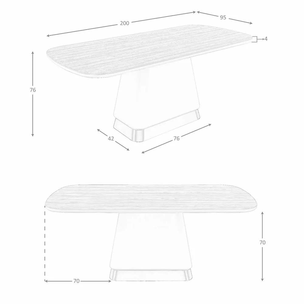 Dining Tables - Rectangular dining table in walnut and beige wood - ANGEL CERDÁ
