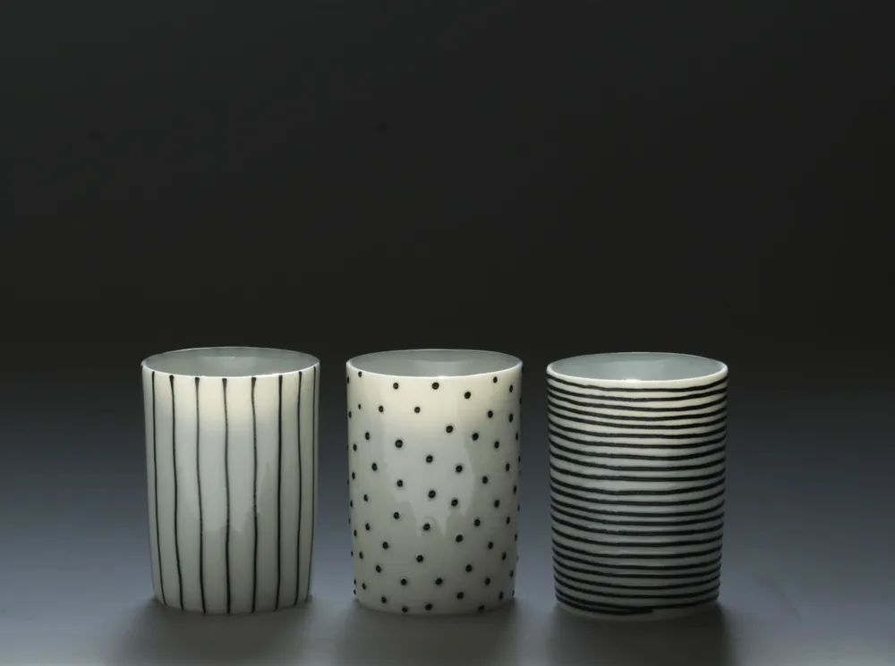 Tasses et mugs - Tasse XS noir&blanc - KAOLIN