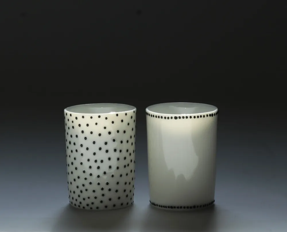 Tasses et mugs - Tasse XS noir&blanc - KAOLIN