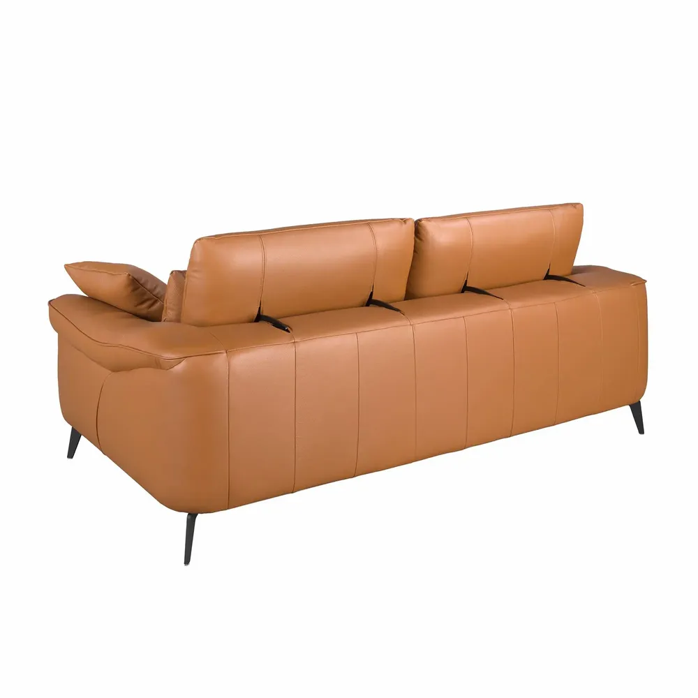 Sofas - 3 seater sofa brown leather - ANGEL CERDÁ